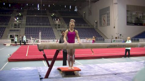 Emily Gaskins Full Beam Routine (USA) - Day 1 Training, Jesolo 2016