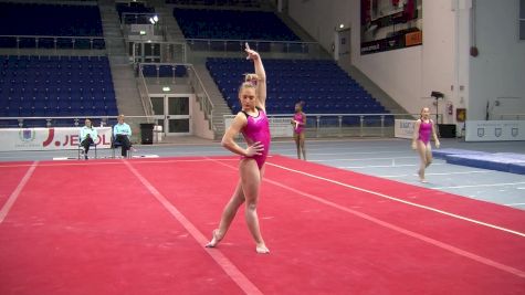Emily Gaskins Beautiful New Floor Routine With Double Lay (USA) - Day 1 Training, Jesolo 2016