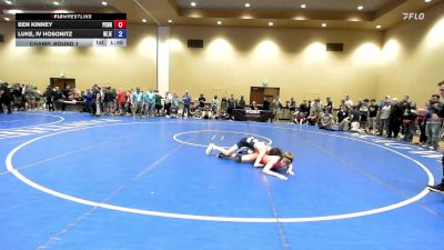 94 lbs Champ. Round 1 - Ben Kinney, Pennsylvania vs Luke, IV Hosonitz, New Jersey