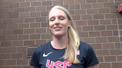 Sandi Morris teaches kids to pole vault, talks huge PR at USA Indoors