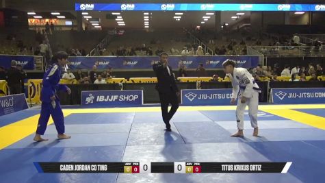 Titus Krixus Ortiz vs Caden Jordan Co Ting 2026 Pan Jiu Jitsu IBJJF Championship