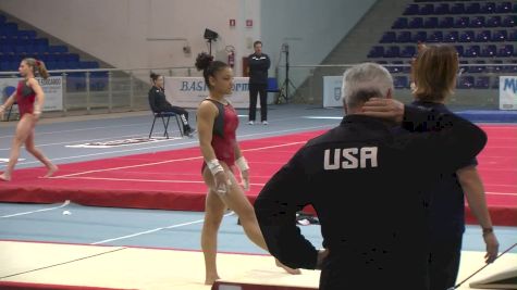 Laurie Hernandez STICKS Dismount In Full Bar Set (USA) - Day 2 Training, Jesolo 2016