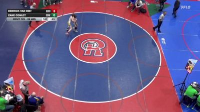 96 lbs Consi Of 32 #2 - Derrick Van Riet, Derry Area vs Zane Conley, Coneamaugh Township