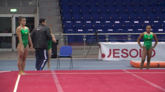 Jade Barbosa's Piked Full In (Brazil) - Official Training, Jesolo 2016