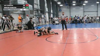 130 lbs Round 1 - 9:00am Saturday - Mercer Hamilton, POWA vs Jax Cordova, Southwest Elite