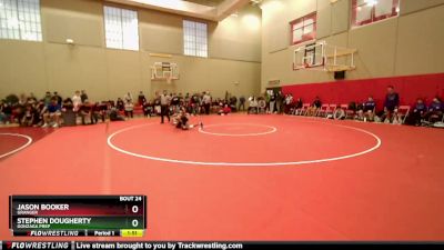 120 lbs Champ. Round 1 - Stephen Dougherty, Gonzaga Prep vs Jason Booker, Granger