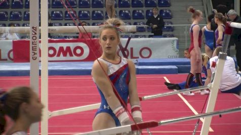 Emily Gaskins Hits Nice Bar Set, Impresses Steve Rybacki (USA) - Official Training, Jesolo 2016