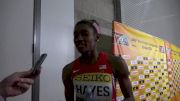 Quanera Hayes eases through round 1 of 400m at World Indoors
