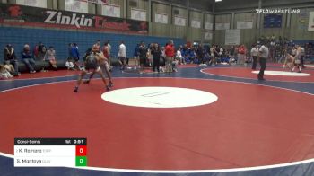 138 lbs Consolation - Kyler Romero, Toppenish vs Sergio Montoya, Clovis North