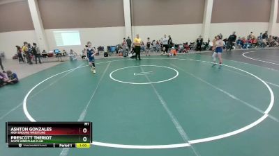 98 lbs Round 1 - Ashton Gonzales, High Ground Wrestling vs Prescott Theriot, Scots Wrestling Club