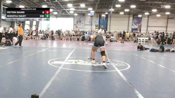 152 lbs Rr Rnd 2 - Peyton Gauss, Flickr Girlz vs Makayla Haley, Cheyenne Ladies Wrestling Club