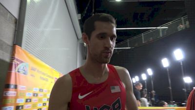 Ryan Hill after making the final of the 3K at World Indoors