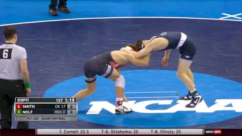 157 lbs Quarterfinal - Jason Nolf, Penn State vs Joe Smith, Oklahoma State