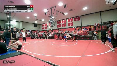 165 lbs Consi Of 8 #1 - Ethan Carney, Wilson-Henryetta vs Logan Prinsen, Rogers High School Boys