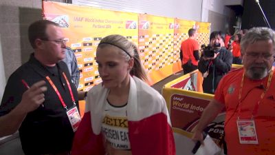Brianne Theisen-Eaton after her pentathlon gold