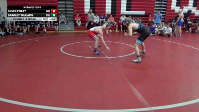 165 lbs Round 1 (3 Team) - Bradley Williams, Spain Park Hs vs Colyn Finley, Vestavia Hills