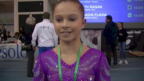 Ragan Smith Exploding With Happiness After Senior Debut - Sr AA, Jesolo 2016