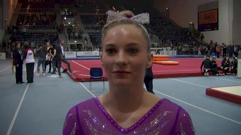MyKayla Skinner On Career-High Bar Score, Double Double Layout, & Rooming With Aly In Italy - Sr AA, Jesolo 2016