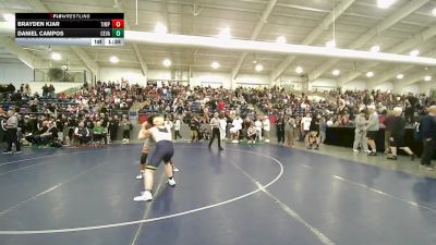 144B lbs Cons. Rd Of 16 - Brayden Kjar, Timpanogos vs Daniel Campos, Cedar Valley