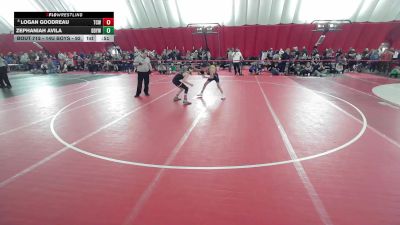 14U Boys - 92 lbs Cons. Round 2 - Zephaniah Avila, Delavan-Darien Youth Wrestling Club vs Logan Goodreau, The Complete Wrestler