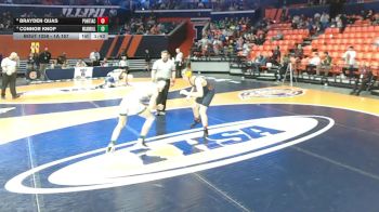 1A 157 lbs Cons. Round 2 - Brayden Quas, Pontiac vs Connor Knop, Savanna (West Carroll)