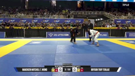 Makenzen Mitchell T. Wong vs Bryson Troy Terlaje 2026 Pan Kids Jiu-Jitsu IBJJF Championship