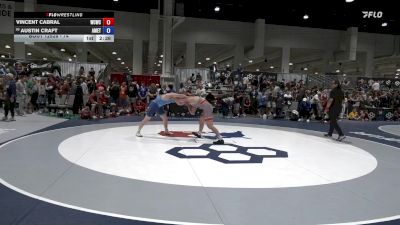 74 lbs Champ. Round 2 - Vincent Cabral, Western Colorado Wrestling Club vs Austin Craft, American / ETC