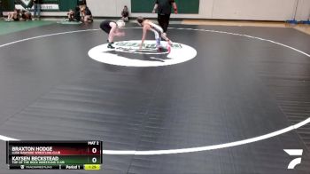 102 lbs Champ. Round 1 - Braxton Hodge, Lusk Rawhide Wrestling Club vs Kaysen Beckstead, Top Of The Rock Wrestling Club