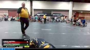 91 lbs Round 5 (6 Team) - Sebastian Stsiapanau, Steel Valley Renegades vs Logan Hartsell, Steel Valley