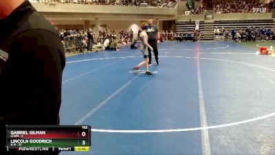 115 lbs Quarterfinals (8 Team) - Kray Wynia, K-M vs Elliot McKinley-Laway, LCWM