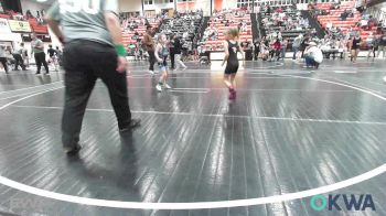 49-55 lbs Rr Rnd 2 - Reegan Perkins, Tahlequah Wrestling Club vs Maisyn Malone, Bartlesville Wrestling Club