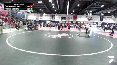 150 lbs Cons. Round 5 - Josiah Moreira, Brea Olinda vs Andrew Martinez, Chaparral