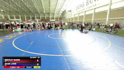 49 lbs Quarterfinal - Bentley Baker, UT vs River Lowe, UT