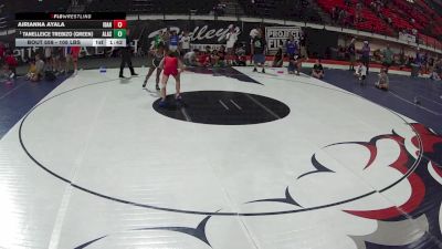 105 lbs 2nd Place Match - Airianna Ayala, Idaho vs Tanelleice Trebizo (Green), Alaska