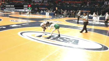 3A 113 lbs Cons. Round 2 - Andre Rice, Hillside (Proviso West) vs Jack Koenig, Chicago (St. Patrick)