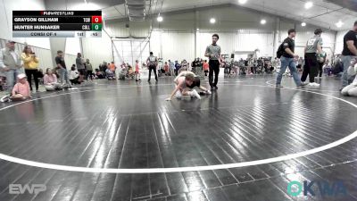 73 lbs Consi Of 4 - Grayson Gillham, Team Conquer Wrestling vs Hunter Hunsaker, Collinsville Cardinal Youth Wrestling