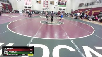 100 lbs Cons. Round 3 - Lola Colo, Nampa vs Emma Nicholes, Adrian