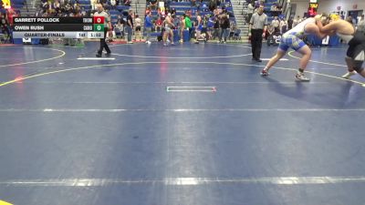 285 lbs Quarterfinal - Garrett Pollock, Thomas Jefferson vs Owen Rush, Canon-McMllan