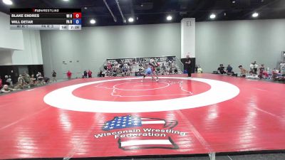 132 lbs Blake Endres, Wisconsin Red vs Will Detar, Pennsylvania Red