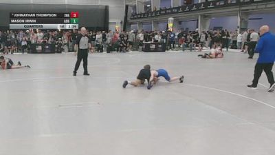 100 lbs Quarters - Mason Irwin, All I See Is Gold Academy vs Johnathan Thompson, Sebolt Wrestling Academy