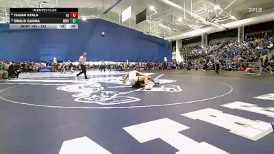 132 lbs Cons. Round 1 - Isaiah Ayala, Garden City vs Emilio Gauna, Derby