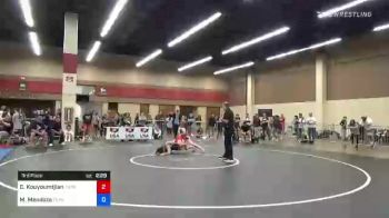 57 kg 3rd Place - Charlotte Kouyoumtjian, Twin Cities Regional Training Center vs Melanie Mendoza, Team Tornado Wrestling Club