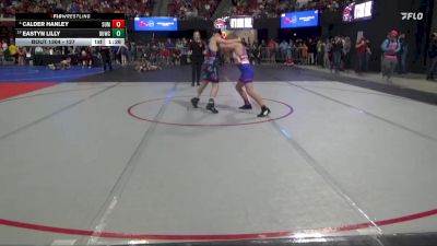 127 lbs Champ. Round 1 - Eastyn Lilly, Butte Wrestling Club vs Calder Hanley, Summit Wrestling Club