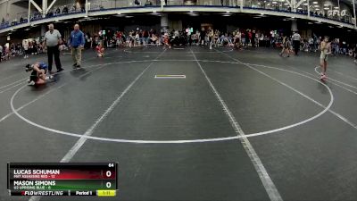 64 lbs Round 1 (6 Team) - Lucas Schuman, Mat Assassins Red vs Mason Simons, U2 Uprising Blue