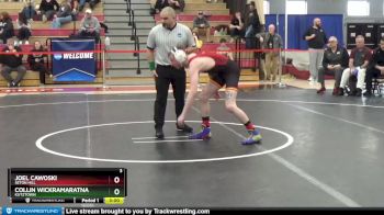 141 lbs Quarterfinal - Joel Cawoski, Seton Hill vs Collin Wickramaratna, Kutztown