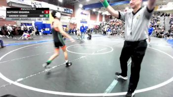 120 lbs Champ. Round 2 - Andrew Gomez, Porterville vs Matthew Esqueda, Fountain Valley