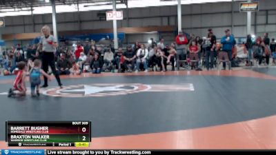 42-43 lbs Round 1 - Braxton Walker, Warrior Wrestling Club vs Barrett Bugher, Homedale Wrestling Club