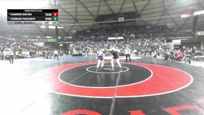 Boys 4A 215 lbs Cons. Round 3 - Corban Patchett, Spanaway Lake vs Kamden Boyer, Pasco