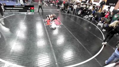 106 lbs Champ. Round 2 - Tristan Mendenhall, Post Falls vs Darien Prescott, Moses Lake