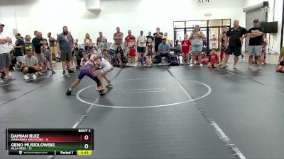 56 lbs Round 1 (4 Team) - Geno Musiolowski, Killa Bees vs Damian Ruiz, Warhawks Wrestling